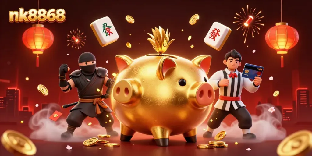 Engage with dynamic nk8868 casino action featuring characters in a vibrant 3D scene.