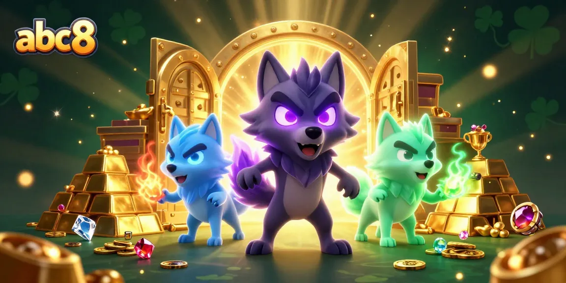 Win big with abc8 as a 3D cartoon wolf pack leads you to treasure and excitement!