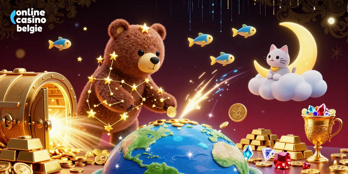Play exciting games at online casino belgie with this detailed 3D illustration showcasing the fun.