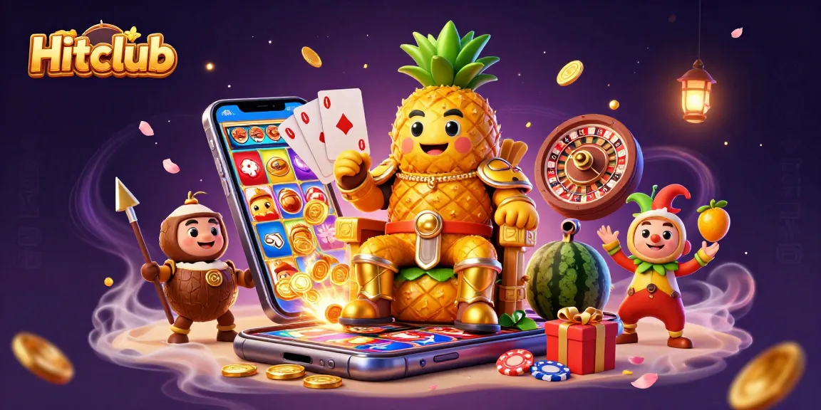 Hitclub engages players with thrilling casino experiences in a vibrant 3D scene.
