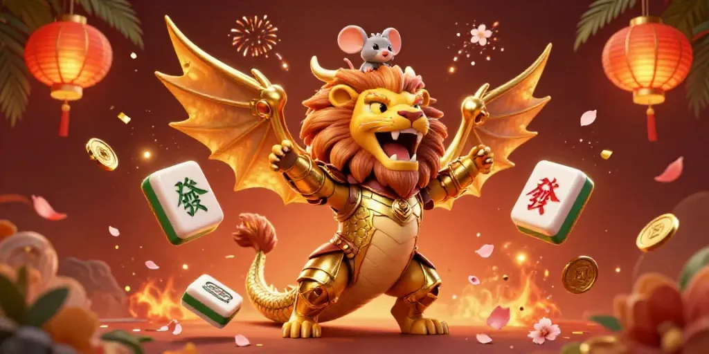 Engage with kqbd chau au hom nay through a triumphant chimera and mouse jockey amidst festive gambling elements.