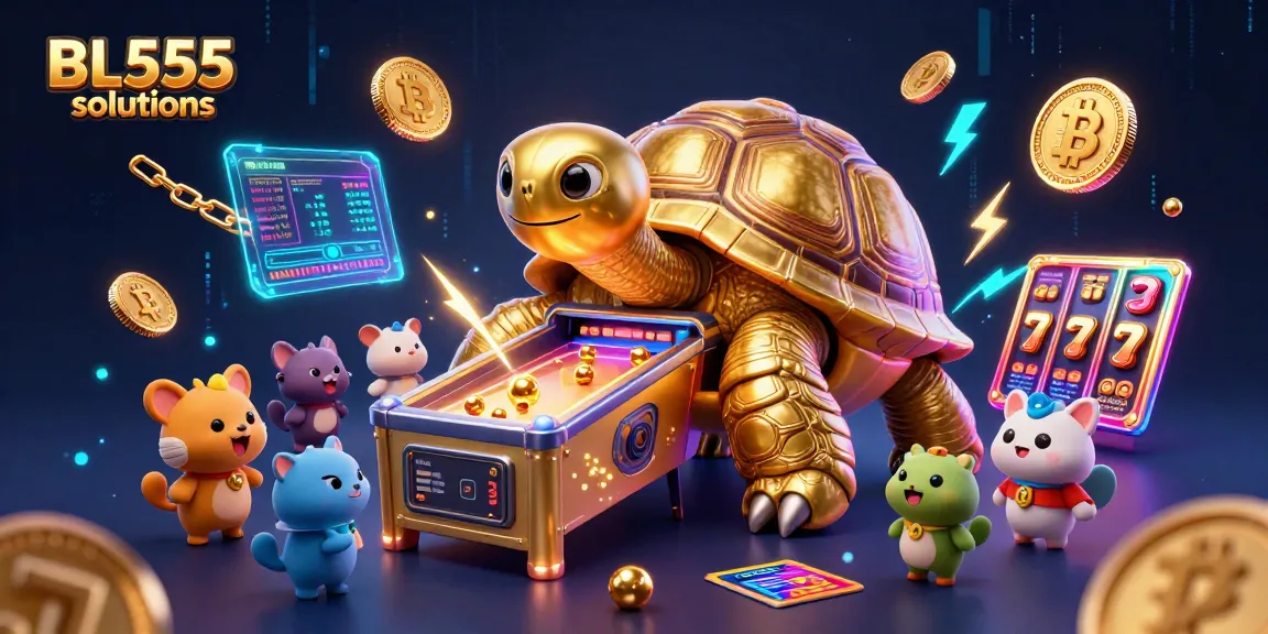 Engage with the vibrant world of BL555 solutions through an incredible casino adventure scene with golden tortoise pinball.