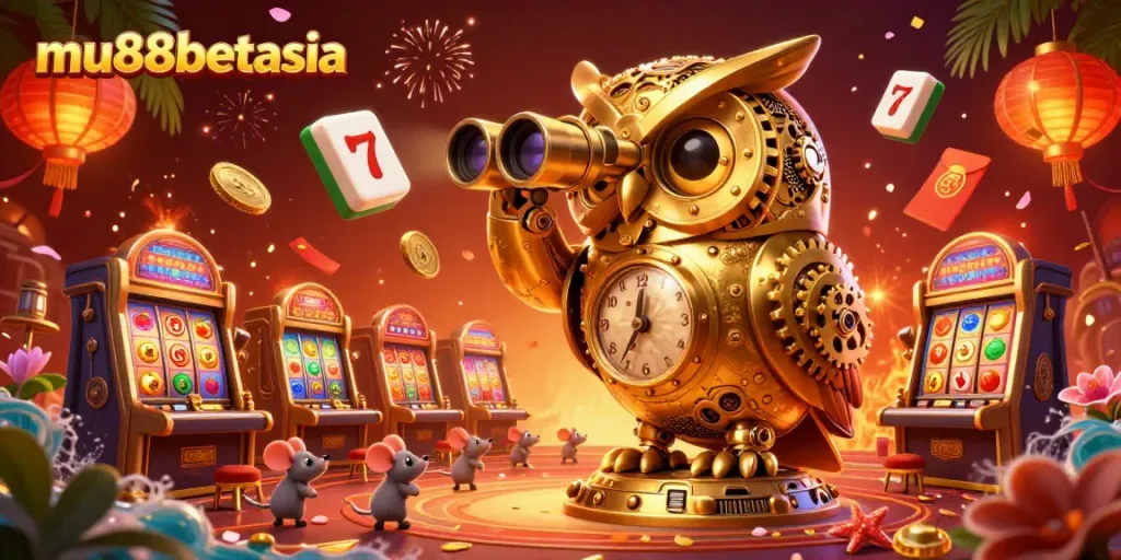 Experience thrilling gameplay at mu88betasia with a vibrant 3D casino scene packed with action and excitement.