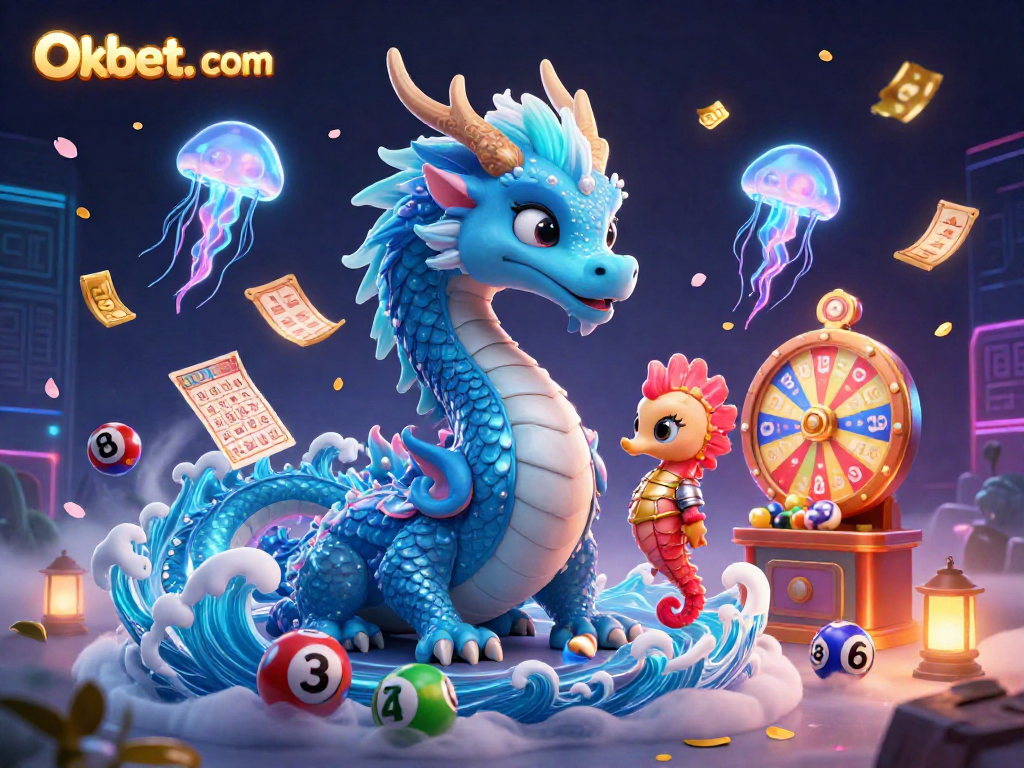 Engage with dynamic casino elements featuring Oxbet. com surrounded by lottery balls and vibrant visuals.