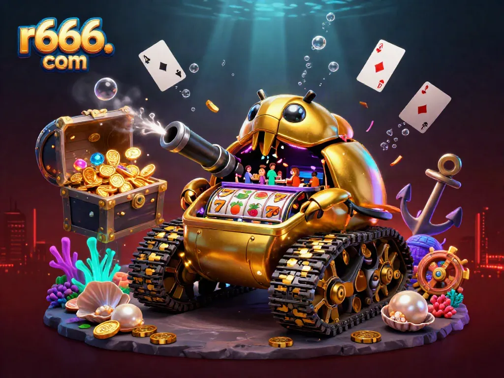 Experience vibrant winnings at r666. com with this immersive casino-themed illustration.