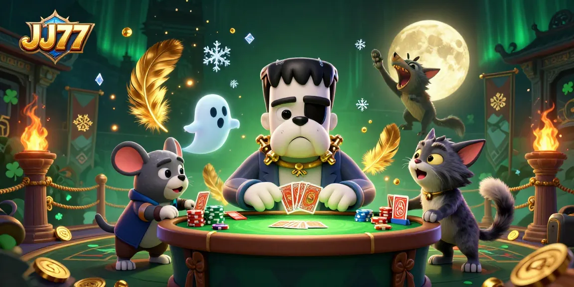 Join the action on JJ77: Enjoy thrilling card games with a spooky twist plus golden rewards.