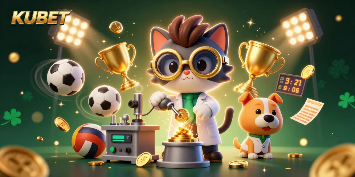 KUBET showcases an exciting 3D casino scene featuring vibrant characters and dynamic betting elements.